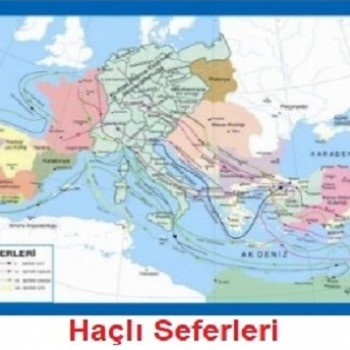 Tarih Haritası Haçlı Seferleri