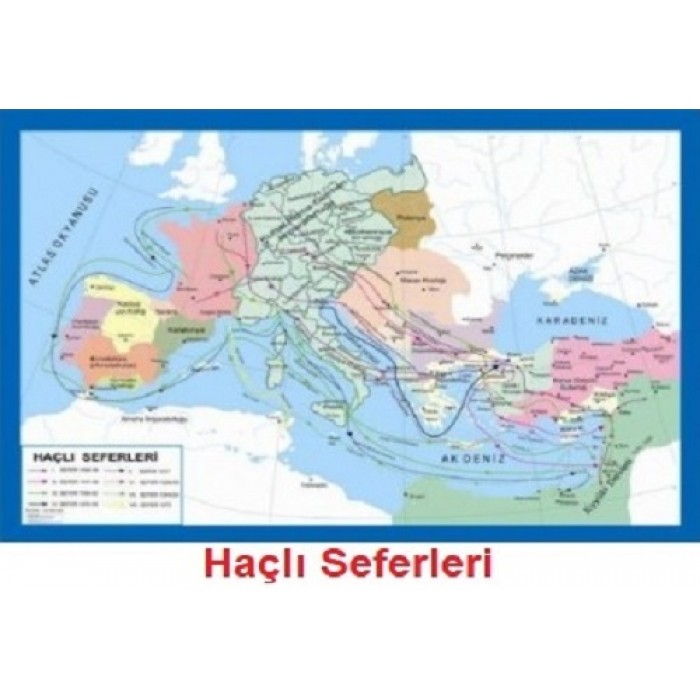 Tarih Haritası Haçlı Seferleri